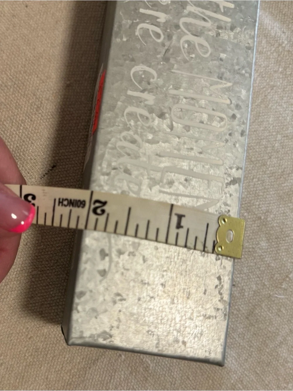 Galvanized Metal Wall Sign